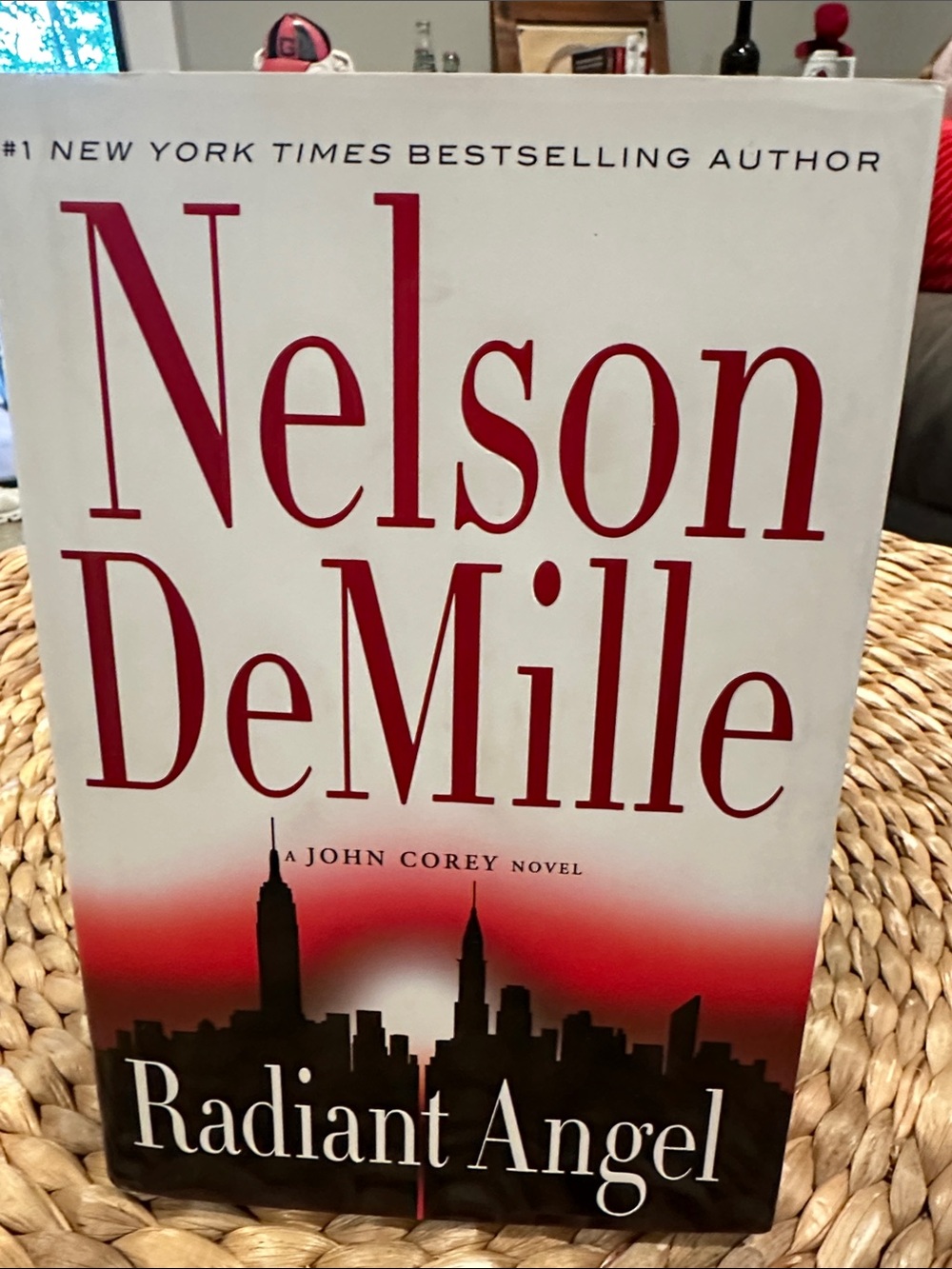 Nelson DeMille "Radiant Angel" Hardcover Book - White & Red Cover